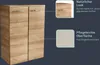 FACKELMANN Doppel-Midischrank MILANO / Badschrank mit Produktbild-Vorschau 4