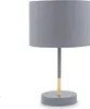 B.K.Licht Tischleuchte Grau Textilschirm Ø20cm max. 40W E27 Produktbild-Vorschau 7