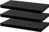 Moderne schwebende Wandregale – 60 cm – Schwarz – 3er-Pack Produktbild-Vorschau 1