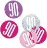 Konfetti rosa & silber Zahl 90 Produktbild-Vorschau 2