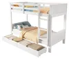 Cama nido de 90x200 cm para niños, color blanco, divisible Vista previa de la imagen del producto 19