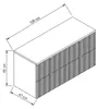 WENA Waschtischunterschrank 120 cm, geriffelte Fronten, Produktbild-Vorschau 7