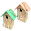 2er Set Holz Vogelhaus Vogelhäuschen Vogel Nistkasten 22 x Produktbild-Vorschau 2