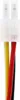 A close-up view of a white electrical connector with three colored wires (yellow, red, and black) extending downwards. Podgląd zdjęcia produktu