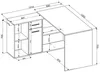 Eckschreibtisch Schreibtisch Diego 120x122x75cm beton weiß Produktbild-Vorschau 2