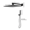 Diagram showing dimensions of a shower head and hand shower. Náhled obrázku produktu