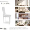 Lot de chaises avec surpiqûre - blanc, Lot de 4 Voir les images du produit 7