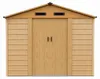 Aga Casetta da giardino 278x215x238 cm Marrone Anteprima dell’immagine prodotto 3