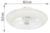 LED Deckenventilator, 3 Stufen, weiß, D 30 cm Produktbild-Vorschau 6