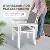 Avestar 2er Set Gartenstühle, Outdoor Stapelstühle, aus Produktbild-Vorschau 6