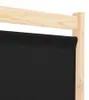 vidaXL 4-teiliger Raumteiler Schwarz 160 x 170 x 4 cm Stoff Produktbild-Vorschau 4