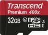 Transcend microSDHC         32GB Class 10 UHS-I 400x + SD Produktbild-Vorschau 1