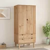 vidaXL Garderobekast OTTA, 76,5 x 53 x 172 cm, massief Productafbeelding-voorbeeld 2