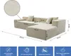 Ecksofa "Tessaro" mit strukturiertem Stoffbezug – 4-Sitzer Produktbild-Vorschau 3