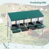 Hühnernestkasten 4 Fächer, Metall, grün, mit Abdeckung und Produktbild-Vorschau 2