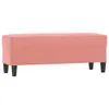 Sitzbank Rosa 100x35x41 cm Samt Produktbild-Vorschau 1