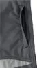 A close-up view of a dark gray work pant pocket with a zipper. Produktbild-Vorschau