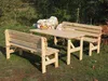VIKING table de jardin en bois NATUREL - 150 cm Voir les images du produit 5