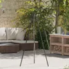 vidaXL Lagerfeuer Stativ Schwarz 92 x 92 x 151,5 cm Stahl Produktbild-Vorschau 2