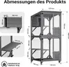 Wiltec zewnętrzna budka dla kota 74 x 78 x 180 cm, Podgląd zdjęcia produktu 3