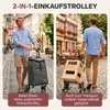 Sekey Klappbar Einkaufstrolley Treppensteiger Aluminium, Produktbild-Vorschau 2