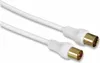 HAMA Antennenanschlusskabel 132150, Stecker/Kupplung, weiß, Produktbild-Vorschau 1