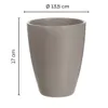 3 x Orchideentopf aus Keramik Ø 13,5 cm x 17 cm hoch – mit Produktbild-Vorschau 2