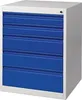 Schubladenschrank BK 600 H800xB600xT600mm grau/blau 5 Produktbild-Vorschau 1