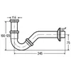 Bidet Siphon 1 1/4 Zoll messing verchromt Geruchverschluss Produktbild-Vorschau 2