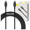 Baseus, USB-C / USB-C Kabel 100W 2m Schnellladung, Schwarz Produktbild-Vorschau 12