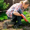 Outsunny Rollsitz Werkstattwagen mit Ablage Korb fahrbar Produktbild-Vorschau 2