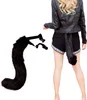 Costume da gatto Set orecchie pelose coda collare volpe Anteprima dell’immagine prodotto 3