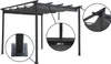Hliníková pergola se stahovací střechou - 3 x 4 m - šedá Náhled obrázku produktu 5