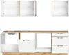 Held Möbel Küchenzeile ohne Geräte Lübeck 240 cm weiß matt Produktbild-Vorschau 4