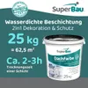 Superbau Dachfarbe Weiß 25kg, Sockelfarbe WASSERDICHT, Produktbild-Vorschau 6