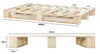 Lermowood Palettenbett 220 x 200 cm Natur Holzbett Produktbild-Vorschau 5