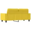 vidaXL 2-Sitzer-Sofa Hellgelb 140 cm Stoff Produktbild-Vorschau 5