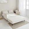 A cream-colored sofa bed is shown in a room with light walls and a window with white curtains. Anteprima dell’immagine prodotto