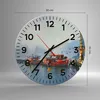 Wanduhr - Rund - Glasuhr - Hafen Laterne Boot - 30x30cm - Produktbild-Vorschau 3