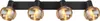 Globo Lighting Strahler Metall schwarz matt, 4x E14 Produktbild-Vorschau 3