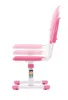 A side view of a pink and white adjustable children's desk chair. Produktbild-Vorschau