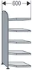 Kerkmann Eckregal Dante lichtgrau 60,0 x 32,5 - 60,0 x Produktbild-Vorschau 1