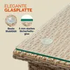 CASARIA® Tavolino da Giardino Esterno in Polyrattan Anteprima dell’immagine prodotto 5