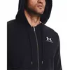 Under Armour Sweatshirt Ua Essential Fleece Fz Hood-Schwarz Produktbild-Vorschau 3