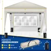 tillvex Paviljoen, 3 x 3 m, waterdicht, pop-upvouwtent, in Productafbeelding-voorbeeld 7