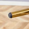 2er-Set Esszimmerstühle, weißes Kunstleder, goldene Produktbild-Vorschau 2