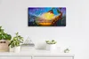 Wanduhr Uhr Wandbild Leinwand 60x30 Blume kleines Mädchen Produktbild-Vorschau 3