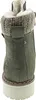 A rear view of a green boot with a knitted cuff and faux fur lining. Produktbild-Vorschau