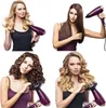 A collage of four women using purple hair dryers on their different hair types. Podgląd zdjęcia produktu