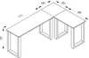 VCM VCM Holz Schreibtisch | Eckschreibtisch schlicht | Produktbild-Vorschau 3
